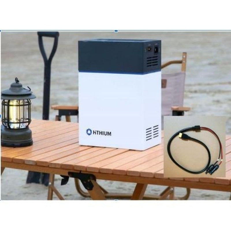 HITHIUM 1kWh Portable Power Station + Extention Box(Power Strip), Led Bulb (9W) & Buld Holder -