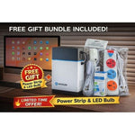 HITHIUM 1kWh Portable Power Station + Extention Box(Power Strip), Led Bulb (9W) & Buld Holder -