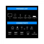 Hikers 50'' Inch Frameless Android Smart 4K LED TV-Black+12 Months Warranty