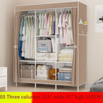 Cloth Closet Storage ，7 Storage Shelves & 2 Side Pockets