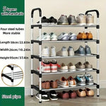 Shoe Rack Stackable Assembly Shoe Clothes Organizer-5 Layers
