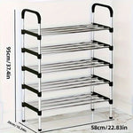 Shoe Rack Stackable Assembly Shoe Clothes Organizer-5 Layers