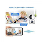 2NLF 1080p Full HD Dual-Screen Security Camera with Motion Detection, Colour Night Vision, Two-Way A