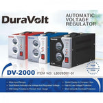 Official Store Duravolt 2000VA Relay Automatic Voltage Stabilizer DV-2000 Blue Red or Black