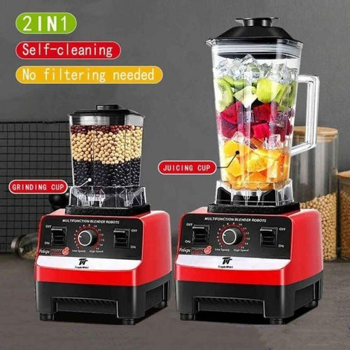 TropicWhirl Blender 2L 2 Cups (Model: 1589), 650W - Red/Black