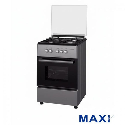 Maxi MAXI STANDING 60X60 GAS COOKER 4B BASIC GREY