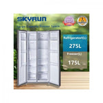 Skyrun 450 Litres Side By Side No Frost Fridge (BCD-450W) - Gray