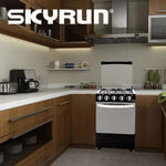 Skyrun 4 Burners（4+0) Gas Cooker, Automatic Ignition with 60L Oven - (GCS-4G/X) - Black