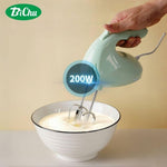 BiChu BiChu-Handheld Electric Egg Beater, Handheld 5-speed Cream Desktop Blender，Can be used to beat