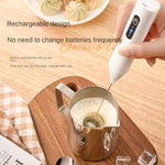 Egg beater, electric milk frother, milk frother, household coffee frother, mini blender, tool for ba