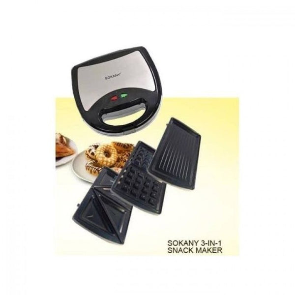 Sokany 3in1 Waffle And Sandwich Maker.