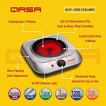 Qasa Electric Cooking Plate Single Burner Cooker 1200W QCP-1200+