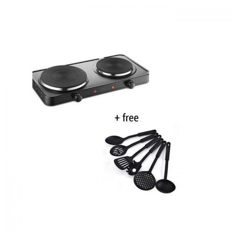 Electric Cooker Hot Plate-Double Burner + Free Gift