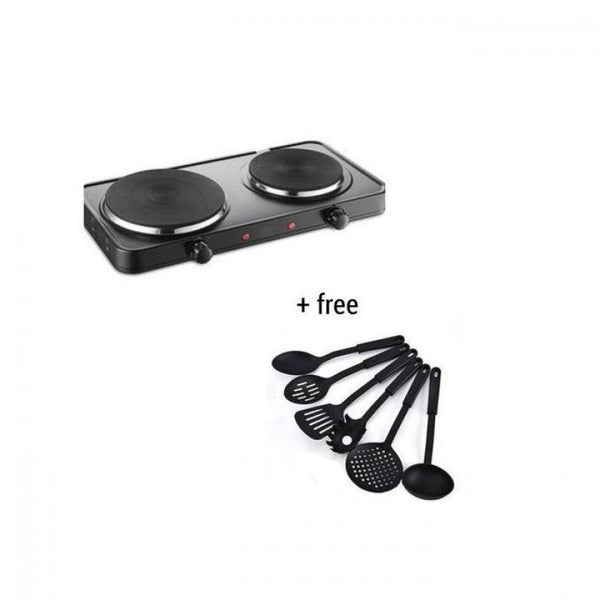 Electric Cooker Hot Plate-Double Burner + Free Gift