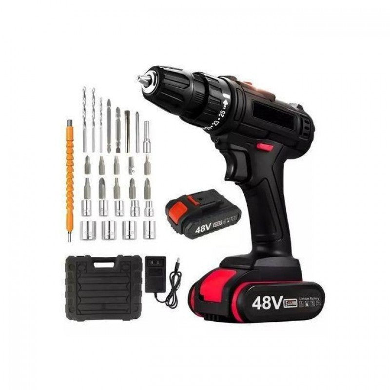 Mythco 48V Cordless Drill Set, Electric Power Drill With Battery And Charger,3/8