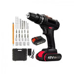 Mythco 48V Cordless Drill Set, Electric Power Drill With Battery And Charger,3/8