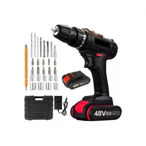 Mythco 48V Cordless Drill Set, Electric Power Drill With Battery And Charger,3/8