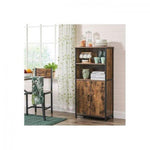LASA Rustic 2-Door Bookshelf Cabinet – Industrial Storage
