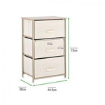 LASA 3-Tier Fabric Cabinet – Space Saver