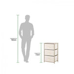 LASA 3-Tier Fabric Cabinet – Space Saver