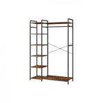 LASA Industrial Open Wardrobe with Shelves - Metal Clothing Rack & Storage