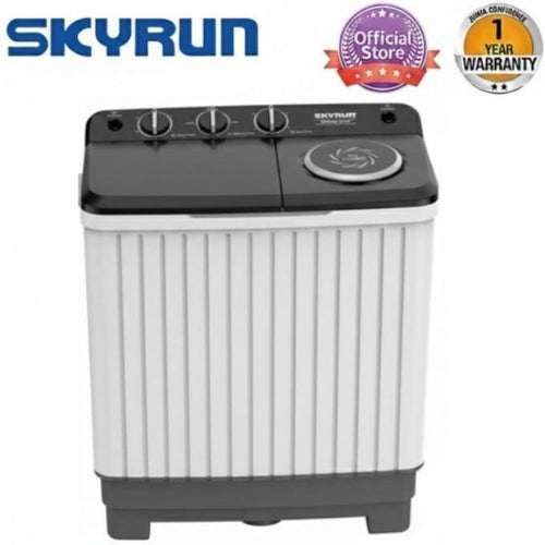 Skyrun 7kg Twin Tub Semi-automatic Washing Machine (SPB80-E05S).