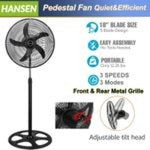 HANSEN 18 inches industrial level standing fan