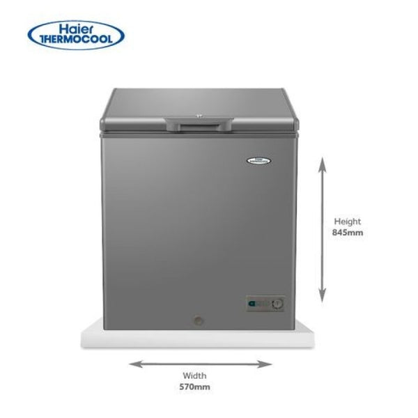 Haier Thermocool 100 Litres Chest Freezer (HTF-100HAS R6) - Silver + 3 Years Warranty