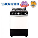 Skyrun 4 Burners（4+0) Gas Cooker, Automatic Ignition with 60L Oven - (GCS-4G/X) - Black